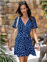 Birdie Jersey Wrap Front Dress