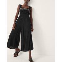 Monsoon Embroidered Sleeveless Jumpsuit Black