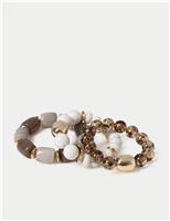 3 Pack Resin Stretch Bracelets