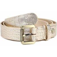 Jones Bootmaker Leather Metallic Jeans Belt Gold