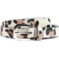 Jones Bootmaker Leather Cow Print Jeans Belt Multi