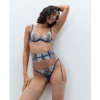 Bluebella Calantha Floral Waspie Suspender Blue