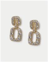 14ct Gold Plated Door Knocker Earrings