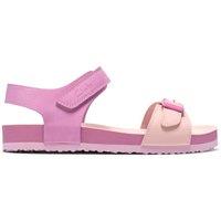 Clarks Kids' Riptape Buckle Sandals (7 Small-9 Small) Pink