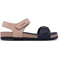 Clarks Kids' Riptape Buckle Sandals (7 Small-9 Small) Navy