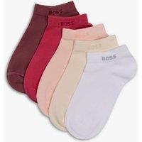 Boss 5 Pack Cotton Rich Ankle High Socks Multi