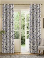 Indienne Pure Cotton Eyelet Blackout Curtains