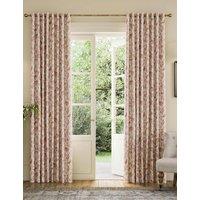 Joules Festival Pheasants Pure Cotton Eyelet Blackout Curtains Cream Mix