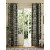 Joules Chamomile Pure Cotton Eyelet Blackout Curtains Green Mix