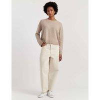 Chinti & Parker Wool Rich Relaxed Sweatshirt with Cashmere Oatmeal
