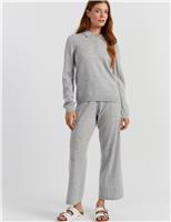 Wool Rich Collared Sweatshirt with Cashmere