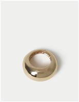 M&S Bold Metal Ring Gold