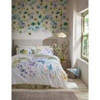 Bluebellgray Pure Cotton Sateen Botanical Bedding Set White Mix