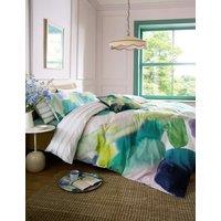 Bluebellgray Pure Cotton Sateen Lochaber Bedding Set Green Mix