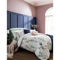Laura Ashley Pure Cotton Sateen Hawling Irises Bedding Set Purple Mix