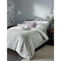 Laura Ashley Pure Cotton Josette Floral Bedding Set Grey Mix