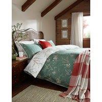Laura Ashley Pure Cotton Sateen Pussy Willow Bedding Set Green Mix