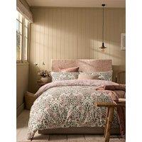 William Morris At Home Pure Cotton Sateen Rose Brick Bedding Set Pink Mix