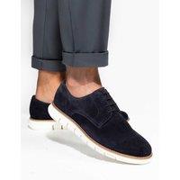 Jones Bootmaker Suede Derby Shoes Navy