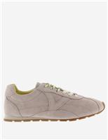 Victoria Suede Side Detail Trainers Nude