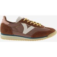 Victoria Suede Panel Trainers Brown
