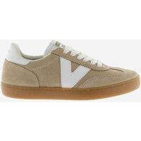 Victoria Suede Cup Sole Trainers Beige