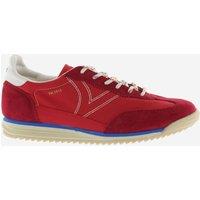 Victoria Suede Panel Trainers Red
