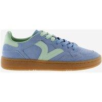 Victoria Suede Cup Sole Trainers Pale Blue