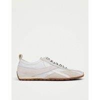 Alohas Suede Lace Up Trainers White