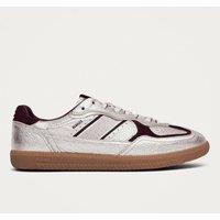 Alohas Leather Lace Up Trainers Silver
