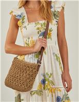 Raffia Cross Body Bag