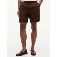 Tommy Hilfiger Regular Fit Linen Rich Lightweight Shorts Brown