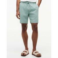 Tommy Hilfiger Regular Fit Linen Rich Lightweight Shorts Grey
