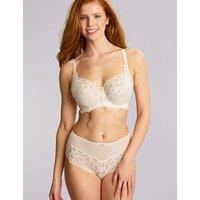 Panache Allure Lace High Waisted Knickers Ivory