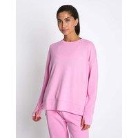 Lilybod Shelby Crew Neck Step Hem Relaxed Sweat-shirt Light Pink
