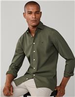 Hackett Tailored Fit Pure Cotton Dress Shirt Khaki