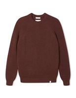 Pure Merino Wool Textured Crew Neck Jumper