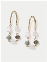 Natural Stone Cascade Earrings