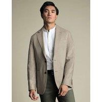 Charles Tyrwhitt Slim Fit Cotton Linen Blend Jacket Stone