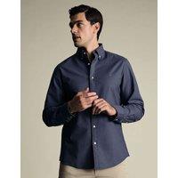 Charles Tyrwhitt Slim Fit Pure Cotton Oxford Shirt Air Force Blue