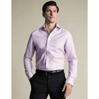 Charles Tyrwhitt Slim Fit Non Iron Pure Cotton Shirt Lilac