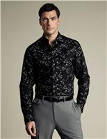 Slim Fit Non Iron Pure Cotton Floral Shirt