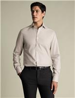 Slim Fit Non Iron Pure Cotton Textured Shirt