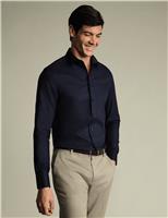 Slim Fit Non Iron Pure Cotton Floral Shirt