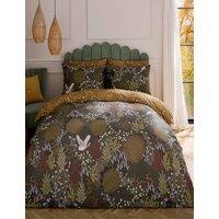 Sara Miller Pure Cotton Sateen Owl Forest Bedding Set Brown Mix