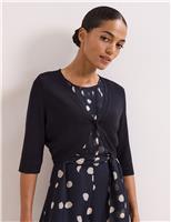 Phase Eight Cropped Cardigan Navy