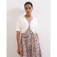 Phase Eight Cropped Cardigan Ivory
