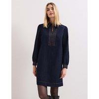 Phase Eight Denim Mini Shirt Dress Indigo