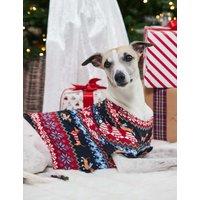 Chelsea Peers Pet Christmas Fair Isle Pyjama T-Shirt Navy Mix