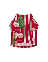 Chelsea Peers Pet Christmas Tree Bear Pyjama T-Shirt Red Mix